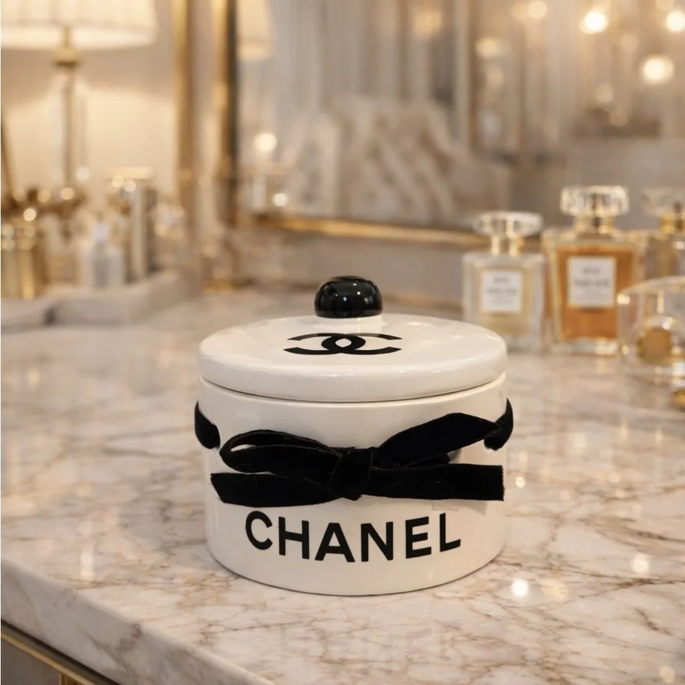 Chanel jewelry holder with Black Ribbon ❗️LAST FEW❗️ will NOT restock❗️ - Picture 2 of 7